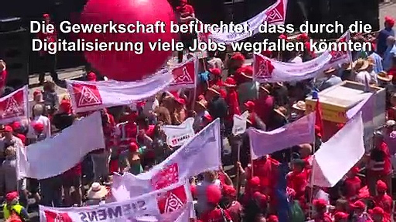 Zehntausende bei IG Metall-Kundgebung in Berlin