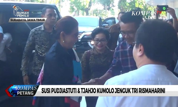 Susi Pudjiastuti & Tjahjo Kumolo Jenguk Tri Rismaharini