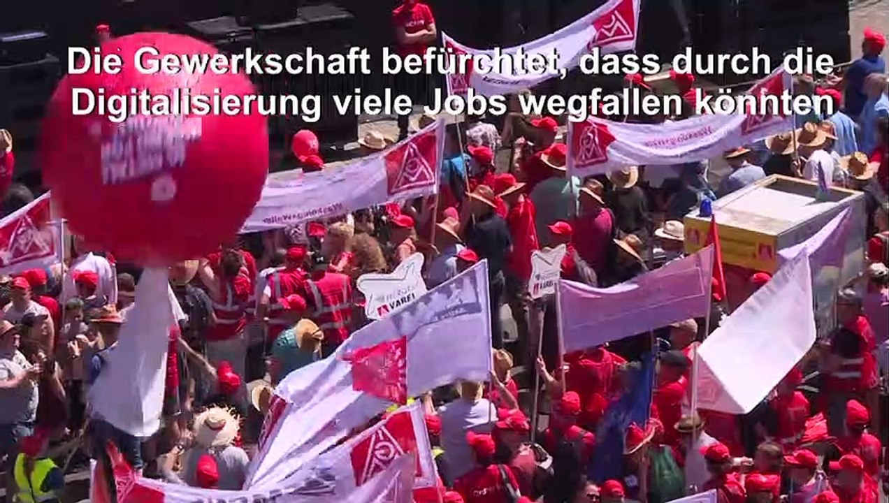 Zehntausende bei IG Metall-Kundgebung in Berlin