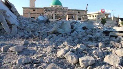 İdlib civarındaki köy ve kasabalar harabeye döndü