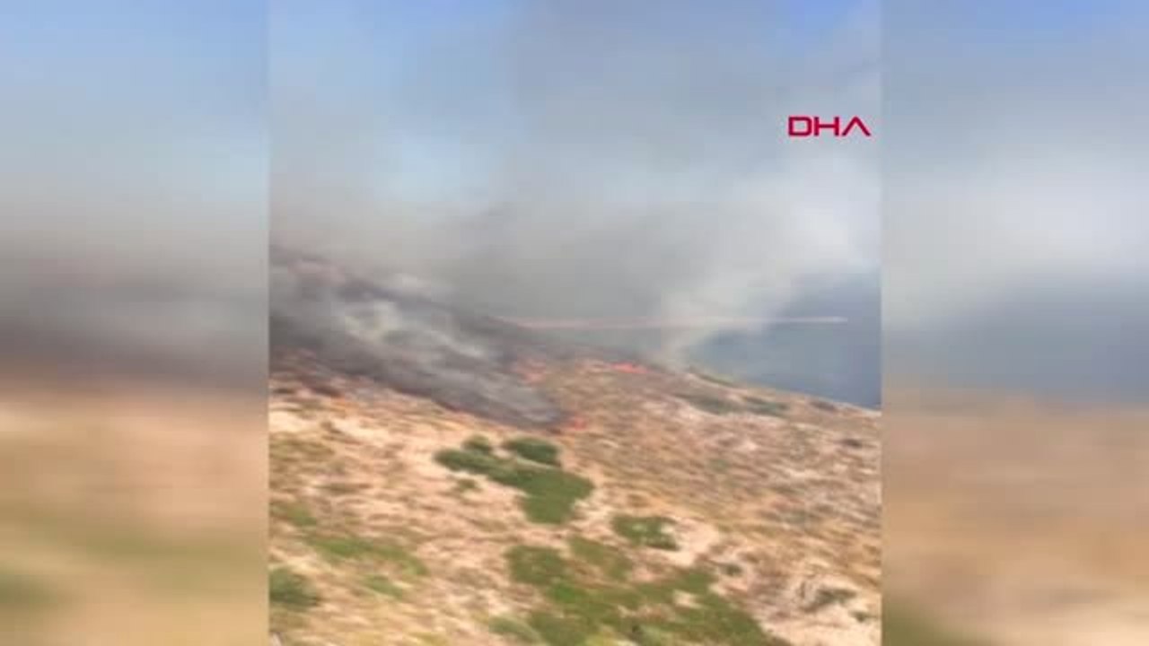 MUĞLA Datça'da yangın-1