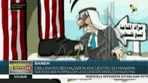 Caricaturistas y dibujantes rechazan con su arte el Foro de Baréin