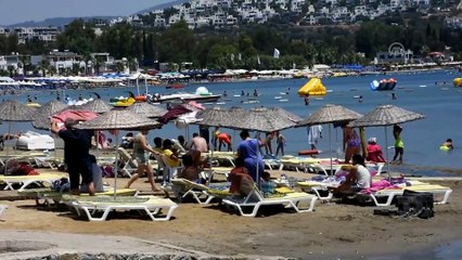 Turizm merkezlerindeki plajlarda yoğunluk - MUĞLA