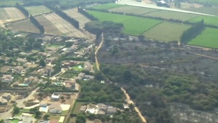 Les images aériennes des zones ravagées dans le Gard après les incendies