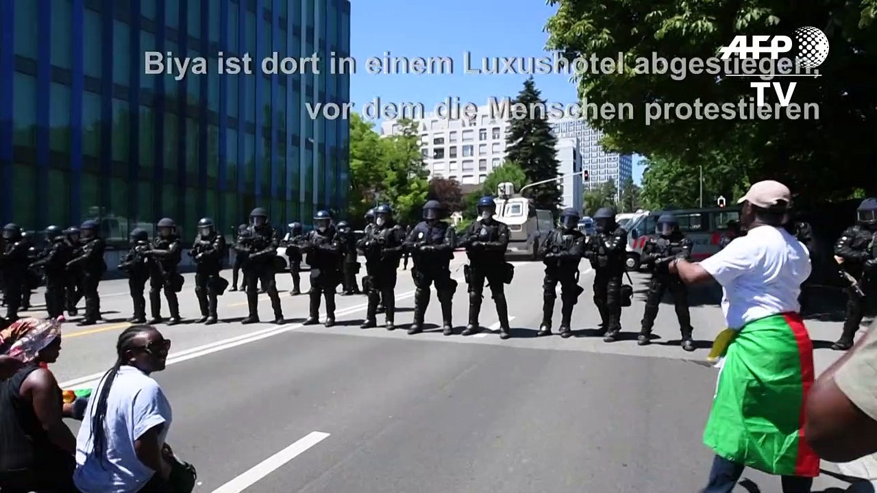 Heftige Proteste gegen Präsidenten Kameruns in Genf