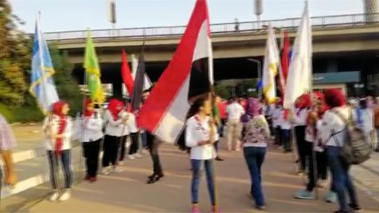 شباب إفريقيا ينظمون ماراثون ترويجي لـ كان 2019 بحضور وزير الرياضة