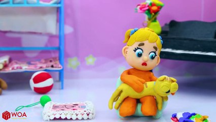 LUKA BABY LEARNS SHAPES WITH NEARSIGHTED EYES  Play Doh Cartoons For Kids