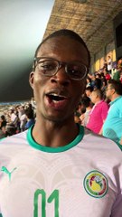 Un supporter sénégalais assez dépité après la victoire de l'Algérie (1-0) au Caire