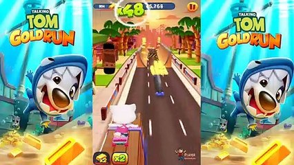 Talking Tom Gold Run New Update Map Shark Hank and Talking Angela Gameplay