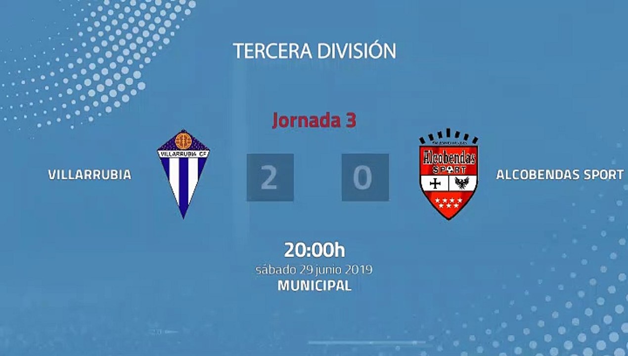 Resumen partido entre Villarrubia y Alcobendas Sport Jornada 3 Tercera División - Play Offs Ascenso