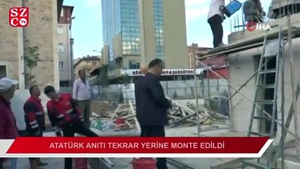 Yerinden kaldırılması tepki çekmişti bu sabah montajı başladı