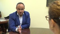 Alejandro Fernández (PPC) concede una entrevista a Europa Press