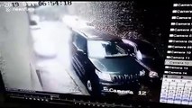 Security cam captures moment wall collapses on parked cars in Mumbai