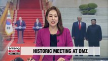 Kim Jong-un and Trump hold historic summit at DMZ and agree to resume working-level talks