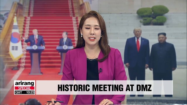 Kim Jong-un and Trump hold historic summit at DMZ and agree to resume working-level talks
