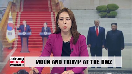 Moon and Trump visit DMZ together