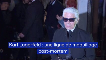 Karl Lagerfeld  une ligne de maquillage post mortem va sortir