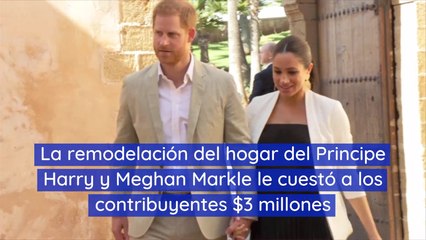 La remodelación del hogar del Principe Harry y Meghan Markle le cuestó a los contribuyentes 3 millones