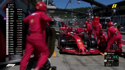 خطأ قاتل من فريق فيراري بسبب تغيير الإطارات.. شاهد ماذا حدث؟