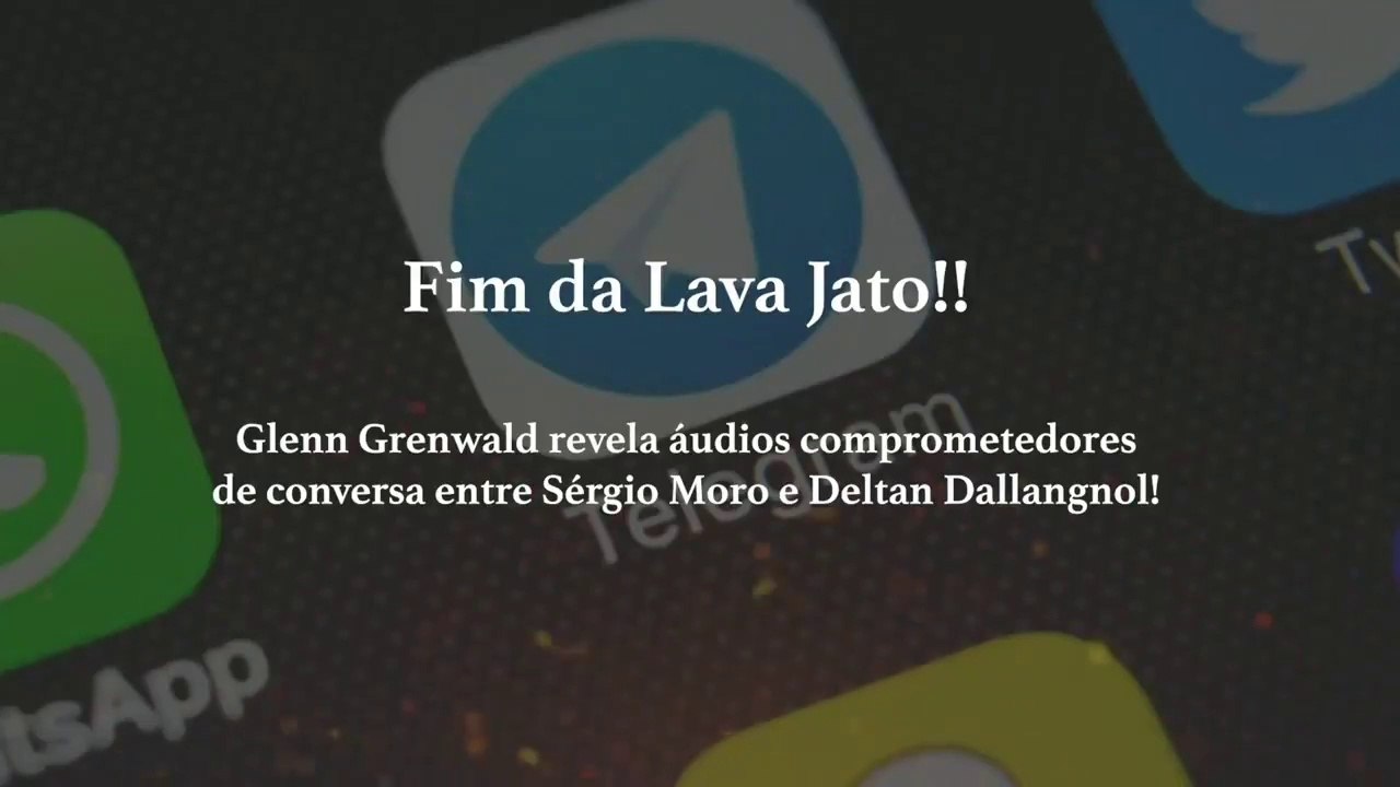 (URGENTE) Gleen Greenwald vazou os áudios do Sérgio Moro conversando com Deltan Dallangnoll