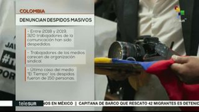 Colombia: siguen los despidos masivos de trabajadores en prensa