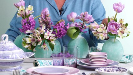 Easy Purple Tablescape