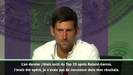 Wimbledon - Djokovic : "Même après avoir gagné 15 tournois du Grand Chelem..."