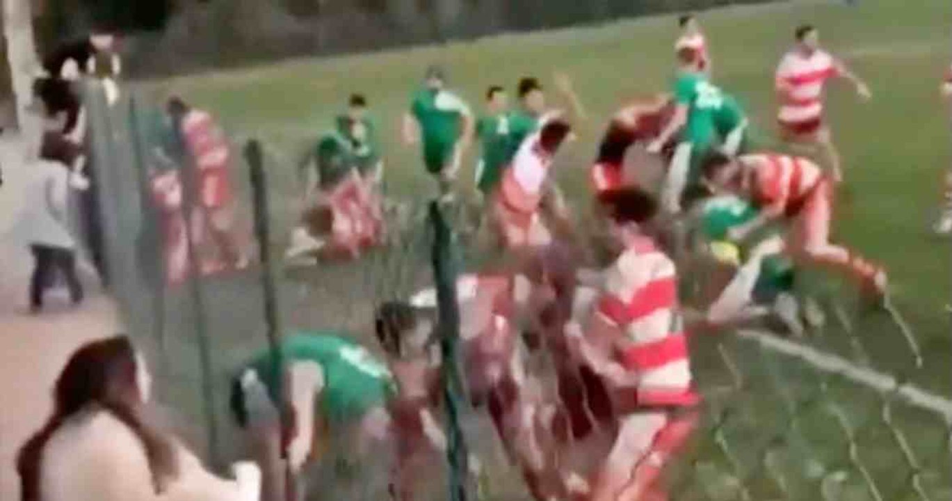 Une énorme bagarre générale éclate lors d'un match amateur