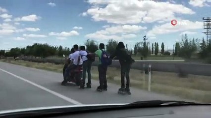 Patenli gençlerin tehlikeli yolculuğu hayrete düşürdü