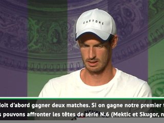 Wimbledon - Murray : "Ce serait difficile de jouer contre mon frère"