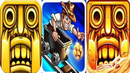 Temple Run 1 vs Rail Rush vs Temple Run 2 — NEW Compilation
