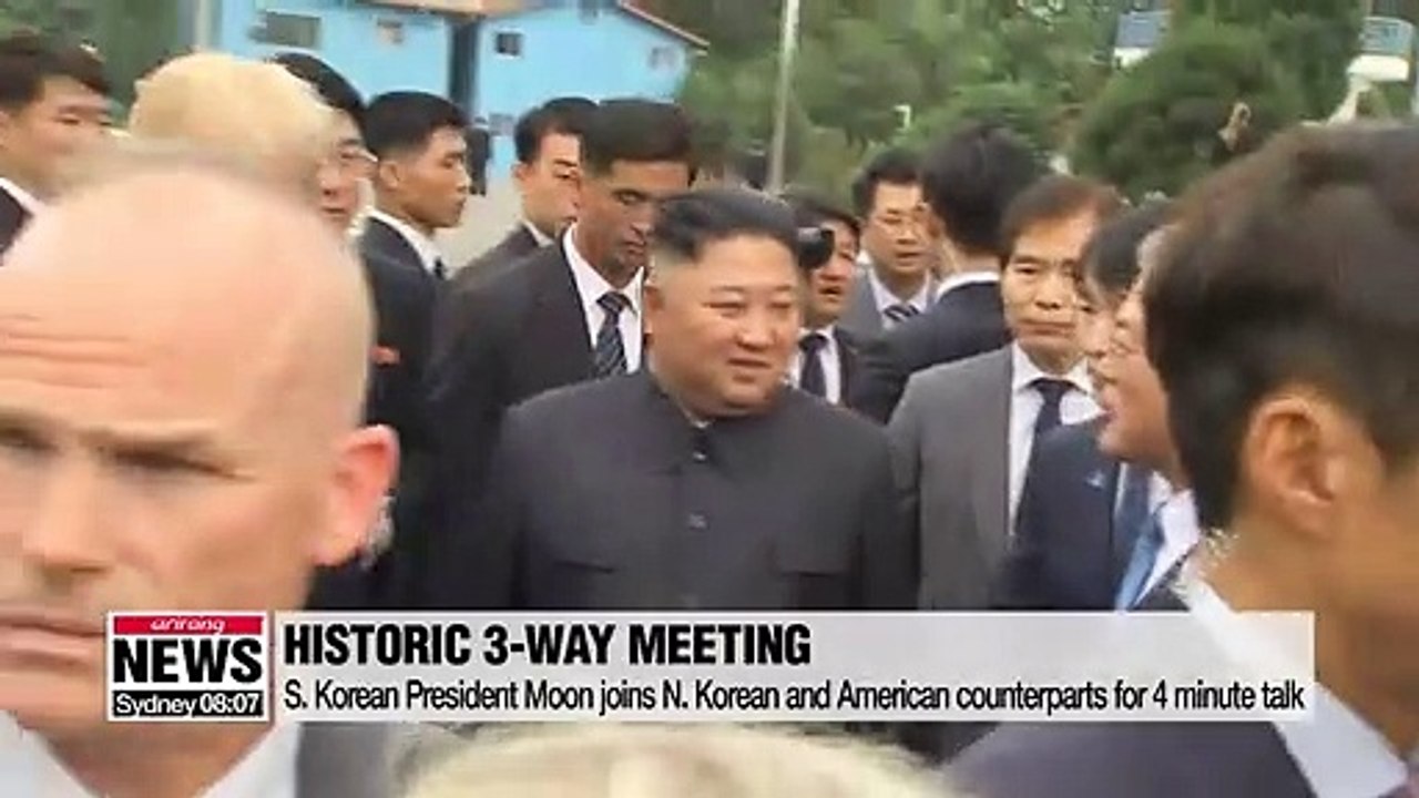 Kim Jong-un and Trump hold historic summit at DMZ and agree to resume working-level talks