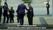 Trump écrit l'histoire avec quelques pas en Corée du Nord