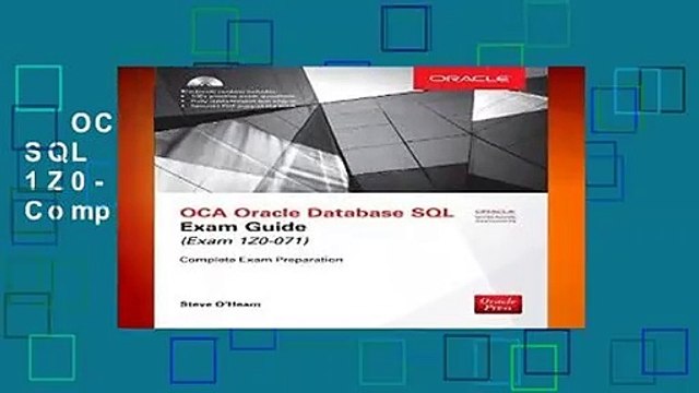 OCA Oracle Database SQL Exam Guide (Exam 1Z0-071) (Oracle Press) Complete