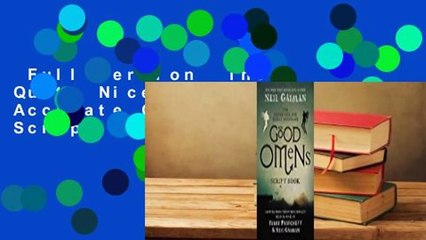 Full version  The Quite Nice and Fairly Accurate Good Omens Script Book Complete