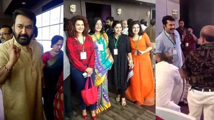 രാജി വച്ച നടിമാര്‍ക്ക് വേണ്ടി മമ്മൂക്ക | filmibeat Malayalamk