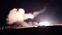 إصابة 12 عنصراً لميليشيا أسد بينهم عقيد بقصف إسرائيلي على حمص (فيديو)