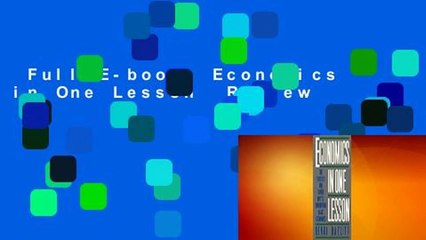 Full E-book  Economics in One Lesson  Review
