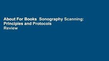 About For Books  Sonography Scanning: Principles and Protocols  Review