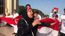 الجالية المصرية بفرنسا تحتفل بالذكرى السادسة لثورة 30 يونيو بالقرب من برج إيڤل
