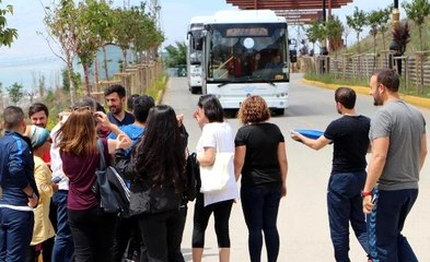 "Gizemli yol"a gelip, deneme yapıyorlar