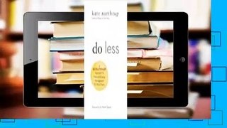 [NEW RELEASES]  Do Less: A Revolutionary Approach to Time and Energy Management for Busy Moms