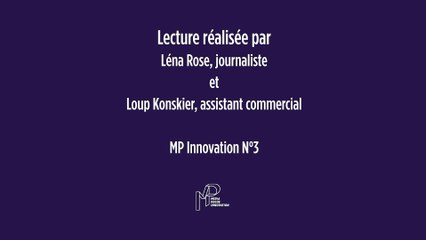 Podcast MP Innovation // Léna Rose et Loup Konskier