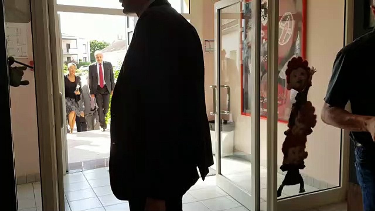 Elisabeth Borne, ministre des Transports, est arrivée à Vittel