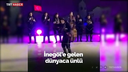 96 yaşındaki dansçı İnegöllüler ile buluştu
