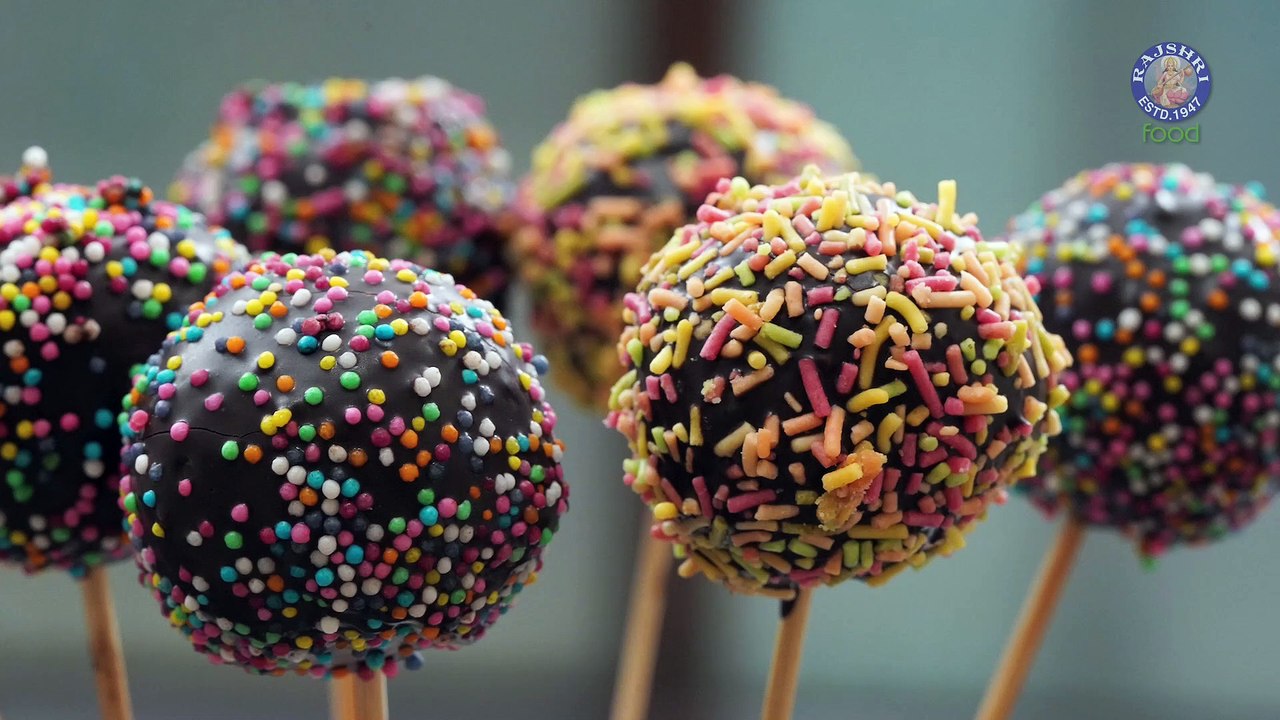 Cake Pops Recipe - How To Make Cake Pops - Kid's Dessert Recipe - Homemade Cake Pops - Ruchi