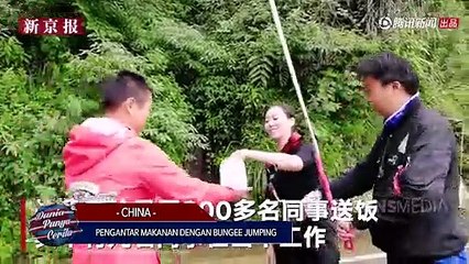 Dunia Punya Cerita- Pengantar Makanan Dengan Bungee Jumping
