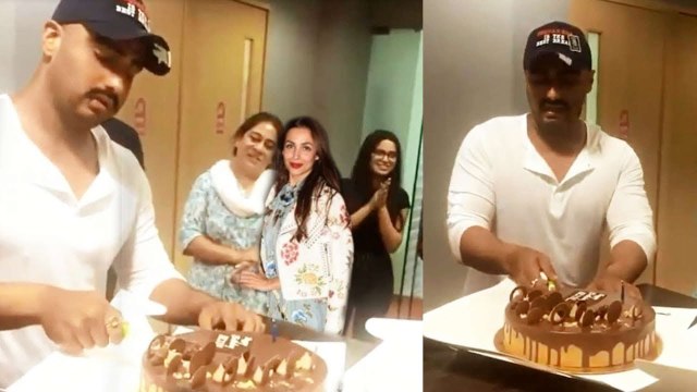 GF Malaika Arora SURPRISES Arjun Kapoor @Birthday Celebration | U will love this!