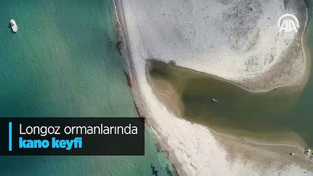 Longoz ormanlarında kano keyfi