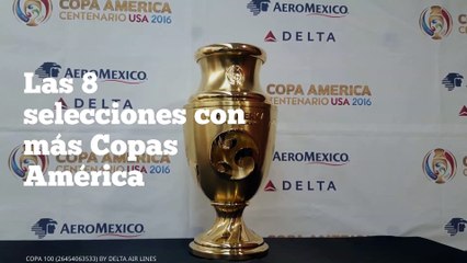 Las 8 selecciones con más Copas América